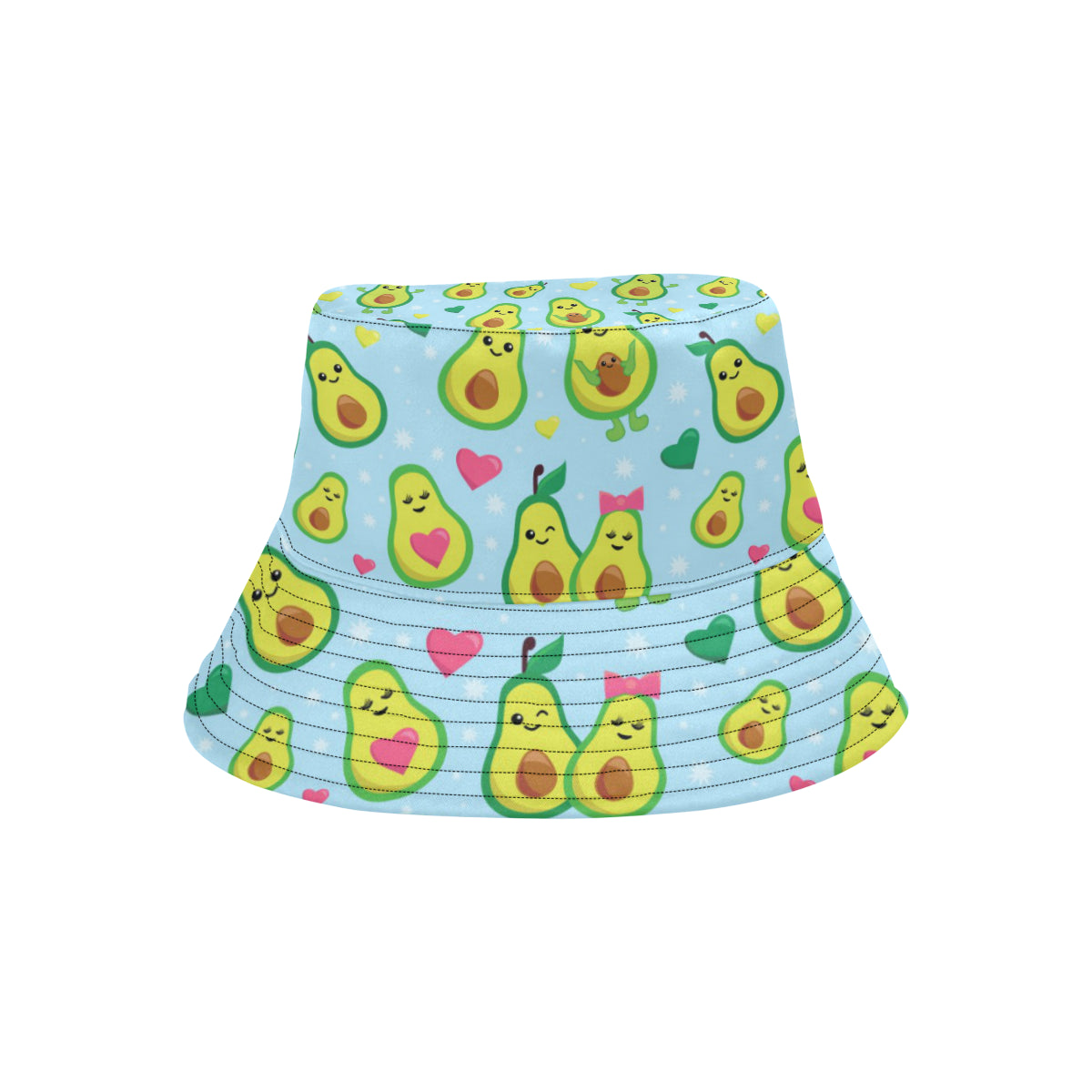 Avocado Pattern Print Design AC09 Unisex Bucket Hat