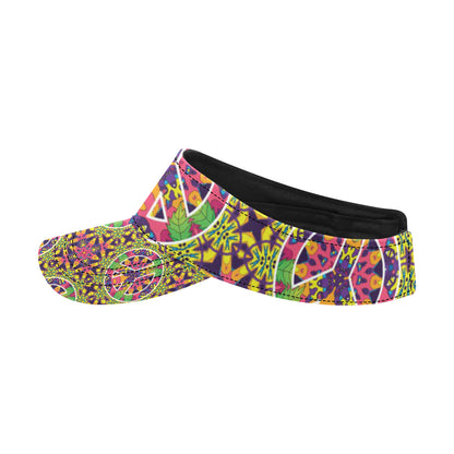 Peace Sign Pattern Print Design A04 Unisex Sun Visor