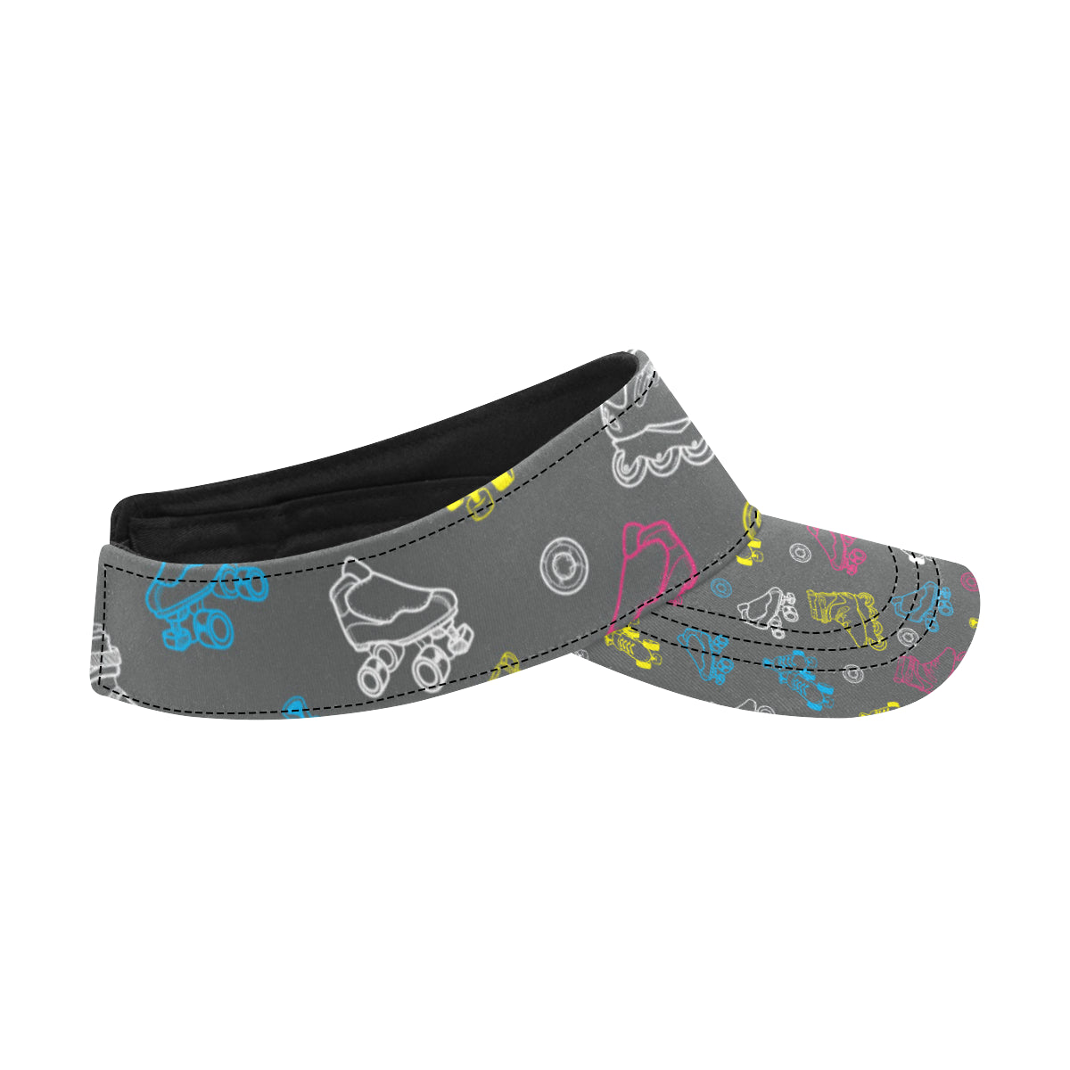 Roller skate Pattern Print Design A02 Unisex Sun Visor