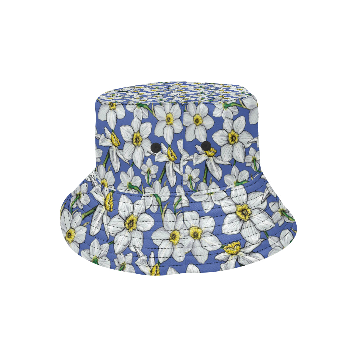Daffodils Pattern Print Design DF08 Unisex Bucket Hat