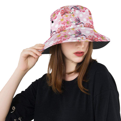 Bird Of Paradise Pattern Print Design BOP011 Unisex Bucket Hat