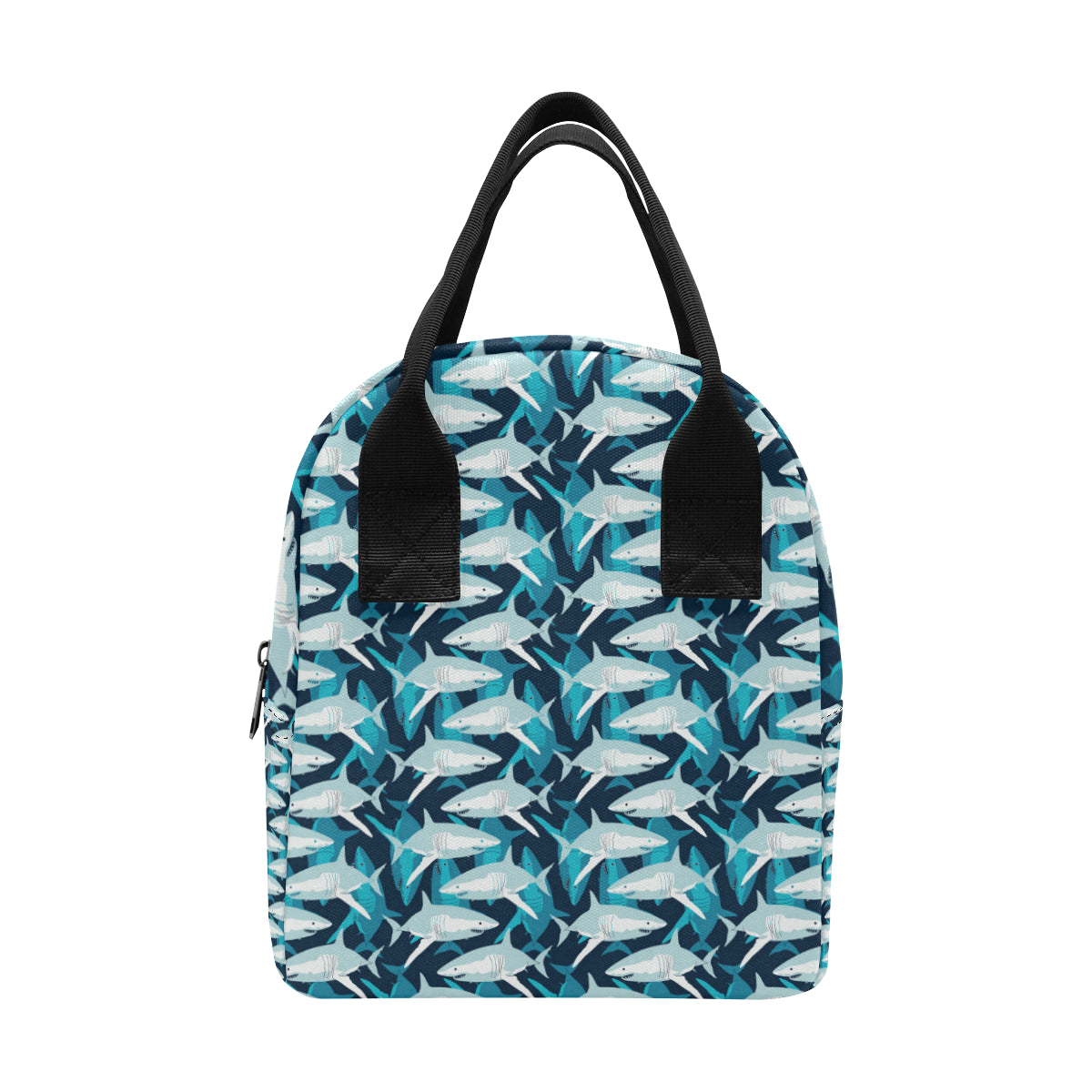 Shark Design Print Insulated Lunch Bag