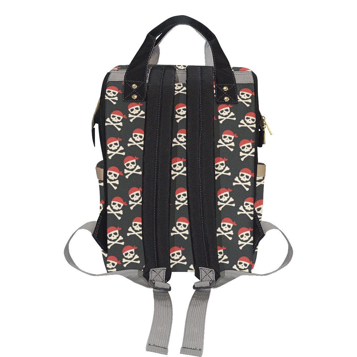 Pirate Pattern Print Design A04 Diaper Bag Backpack