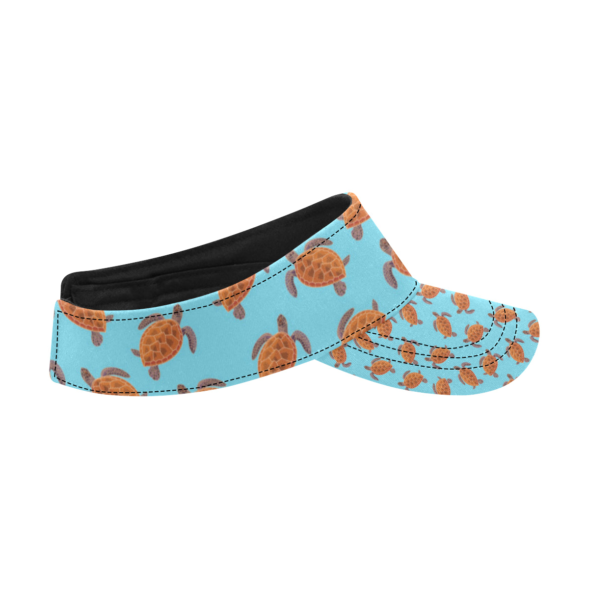 Brow Sea Turtle Print Pattern Unisex Sun Visor