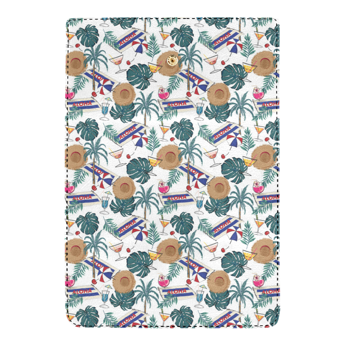 Aloha Hawaii Beach Pattern Print Design 04 Women's Trifold Wallet