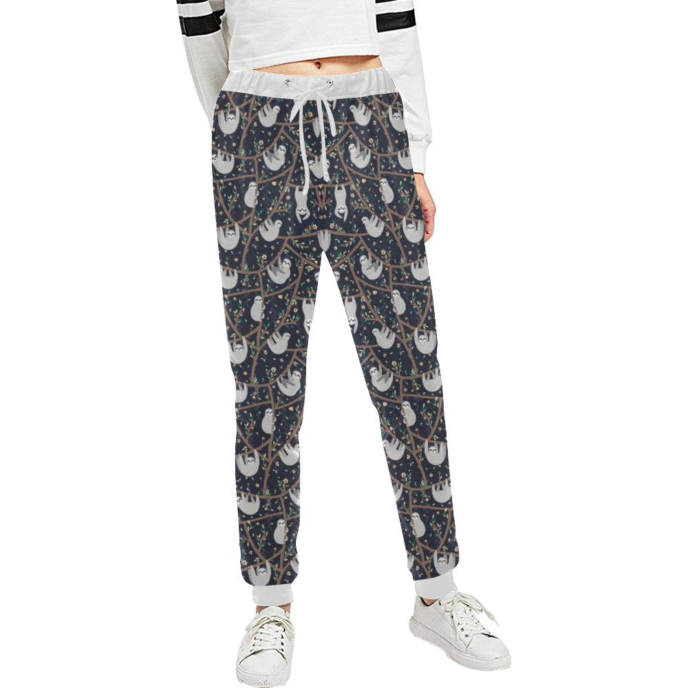 Sloth Happy Design Themed Print Unisex Sweatpants