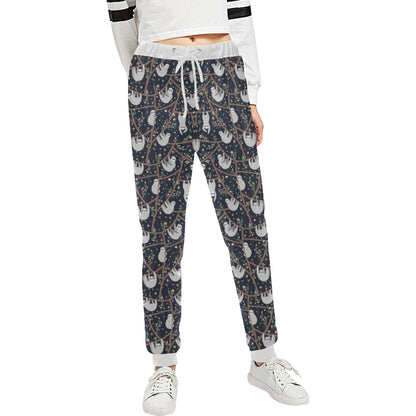 Sloth Happy Design Themed Print Unisex Sweatpants