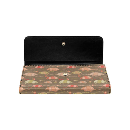 Armadillo Pattern Print Design 04 Women's Trifold Wallet