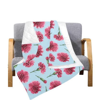 Carnations Pattern Print Design CN01 Premium Quilt