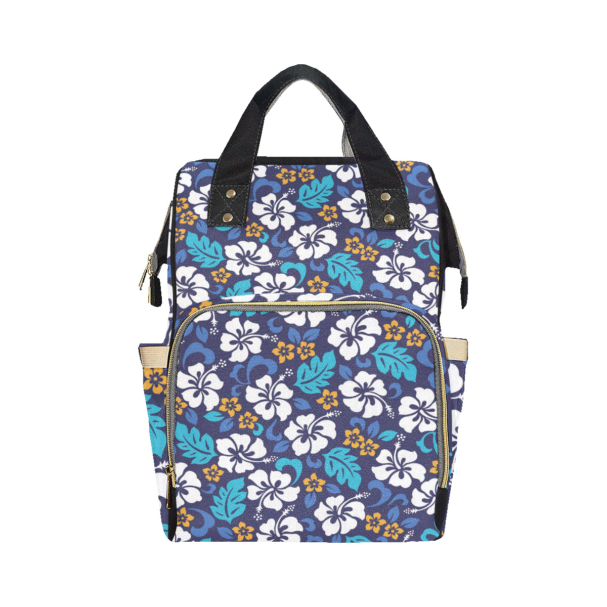 Hibiscus Pattern Print Design HB030 Diaper Bag Backpack