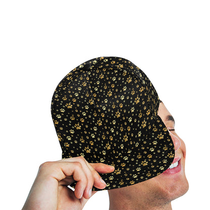 Paw Gold Print Snapback Cap