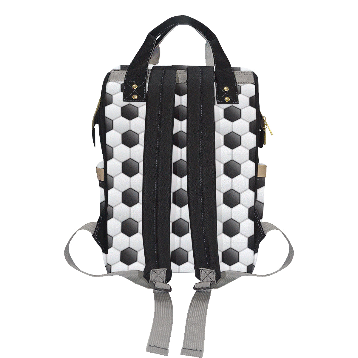 Soccer Ball Texture Print Pattern Diaper Bag Backpack