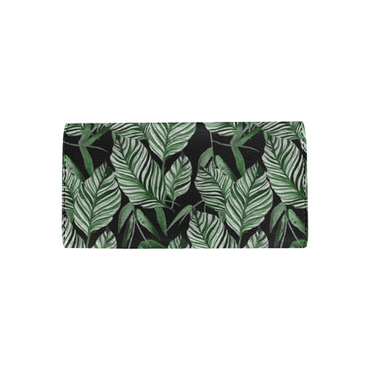 Palm Leaves Pattern Print Design PL09 Women's Trifold Wallet