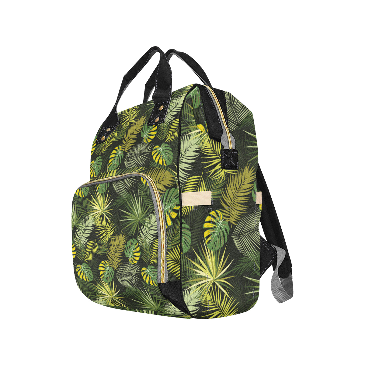 Palm Leaf Pattern Print Design A05 Diaper Bag Backpack