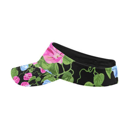 Morning Glory Pattern Print Design MG04 Unisex Sun Visor