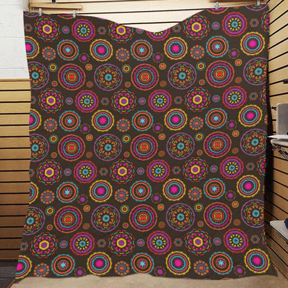 Bohemian Pattern Print Design 01 Premium Quilt