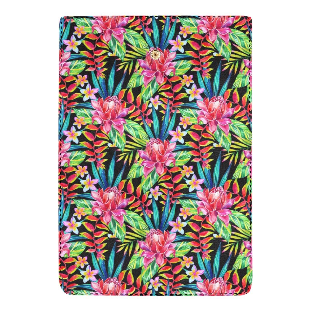 Heliconia Pattern Print Design HL02 Women's Trifold Wallet