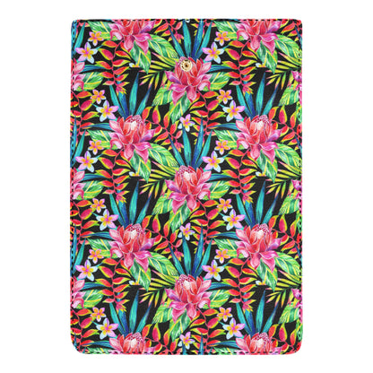 Heliconia Pattern Print Design HL02 Women's Trifold Wallet