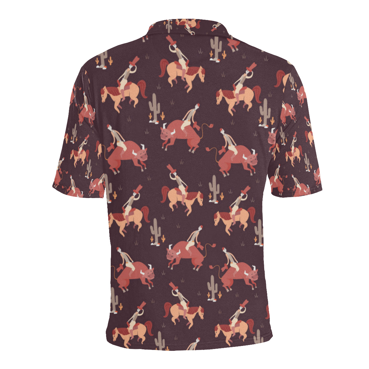 Rodeo Pattern Print Design A01 Men Polo Shirt