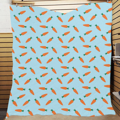 Carrot Pattern Print Design 03 Premium Quilt