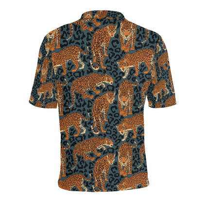 Jaguar Pattern Print Design 04 Men Polo Shirt