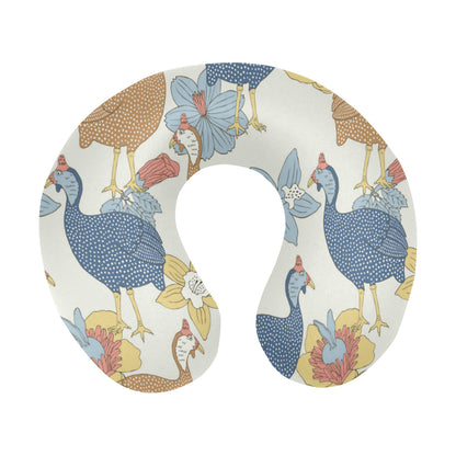 Guinea Fowl Pattern Print Design 01 U-Shaped Travel Neck Pillow