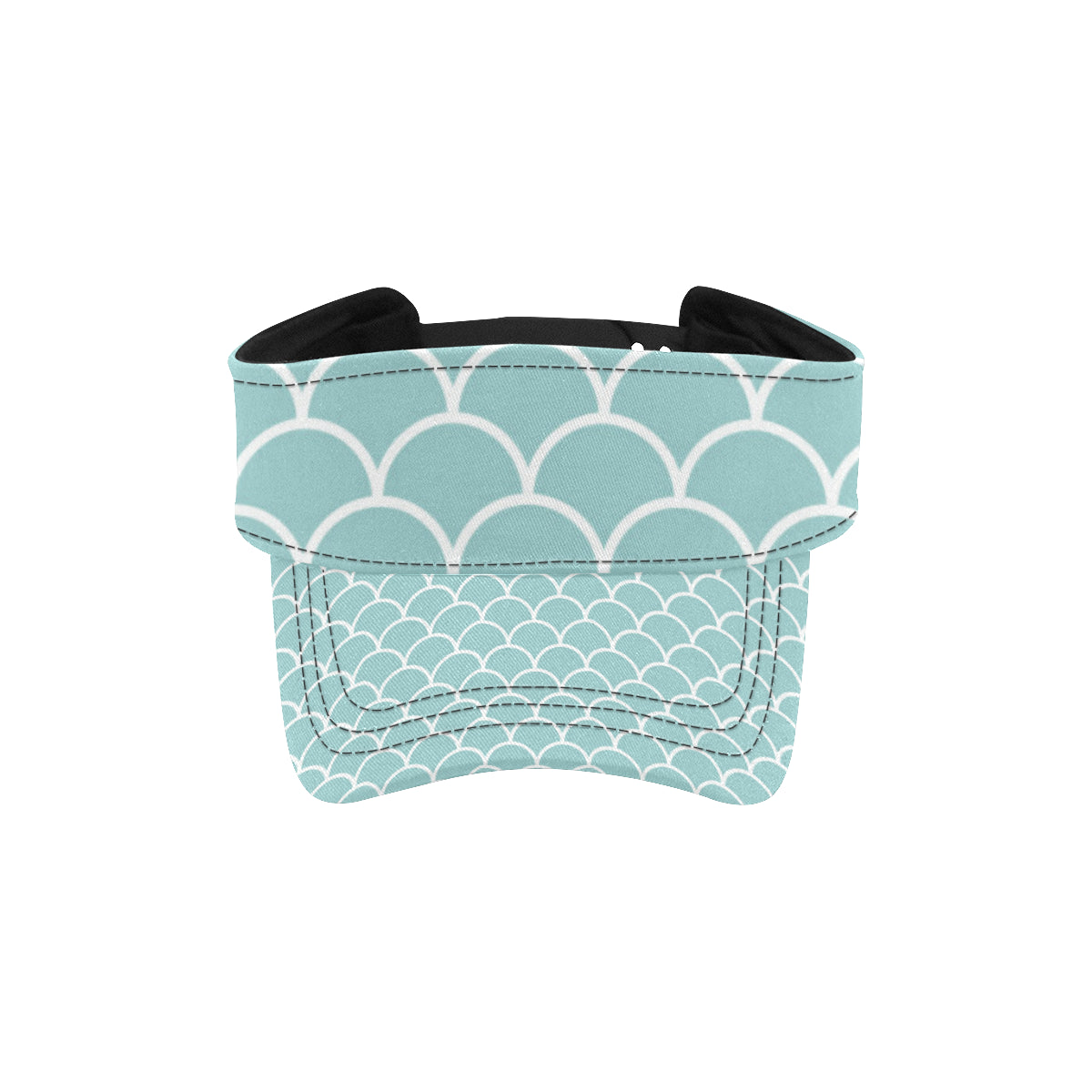 Scales Teal Pattern Print Design 02 Unisex Sun Visor