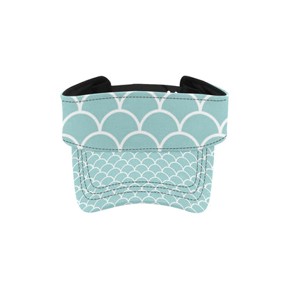 Scales Teal Pattern Print Design 02 Unisex Sun Visor