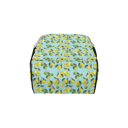 Lemon Pattern Print Design LM05 Diaper Bag Backpack