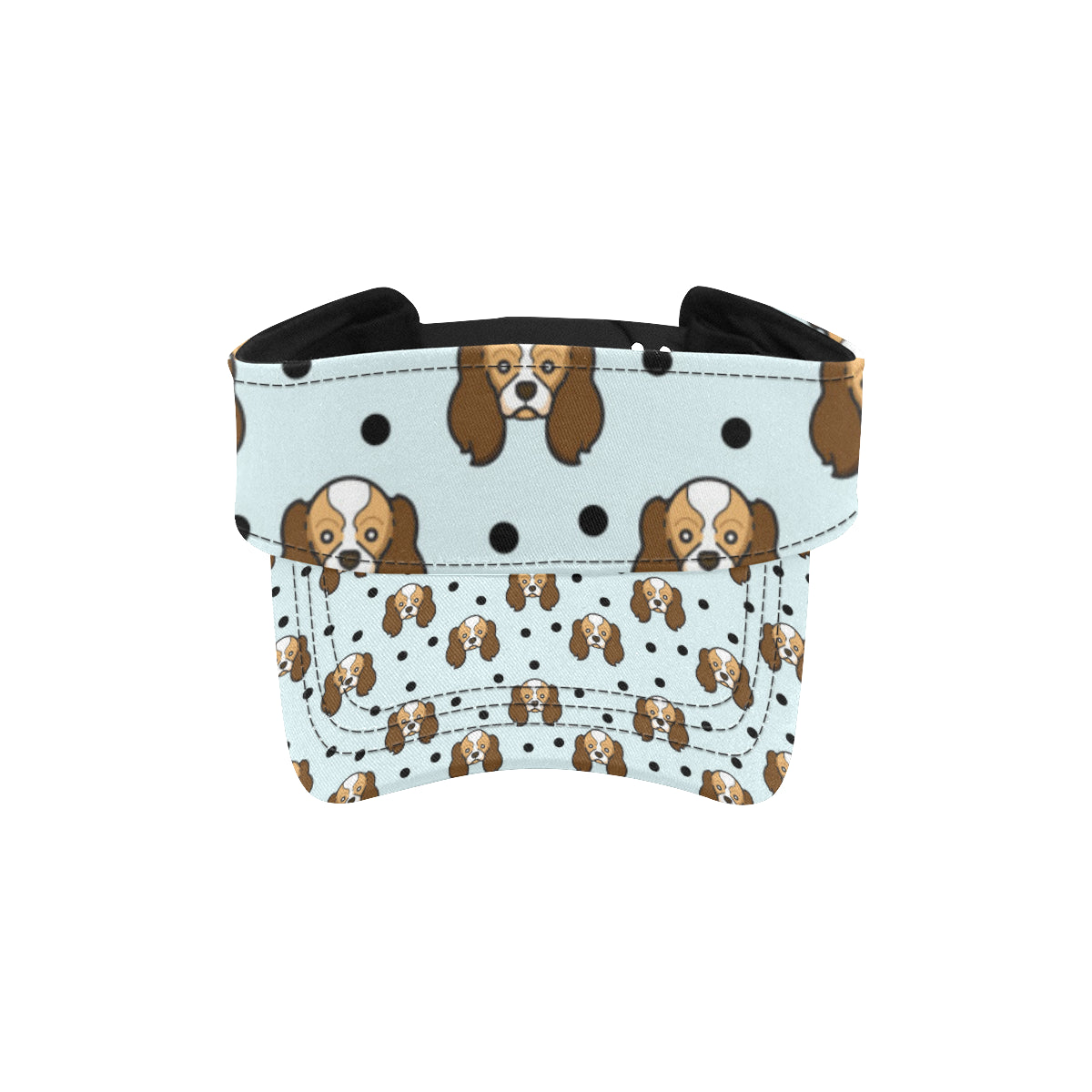 Cavalier King Charles Spaniels Pattern Print Desig Unisex Sun Visor