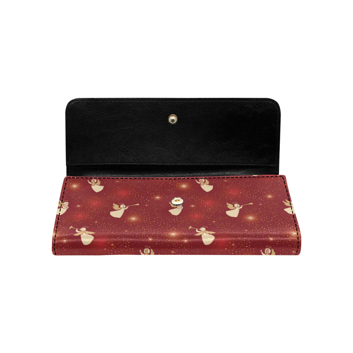 Angel Pattern Print Design 07 Women's Trifold Wallet