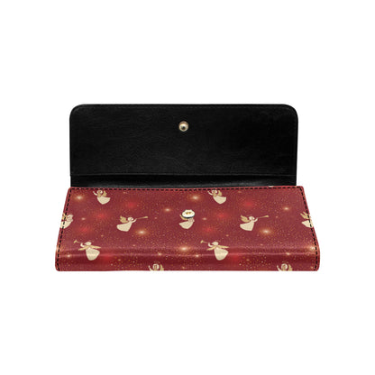 Angel Pattern Print Design 07 Women's Trifold Wallet