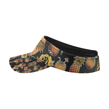 Hula Dancers Hawaiian Style Pattern Print Design 0 Unisex Sun Visor