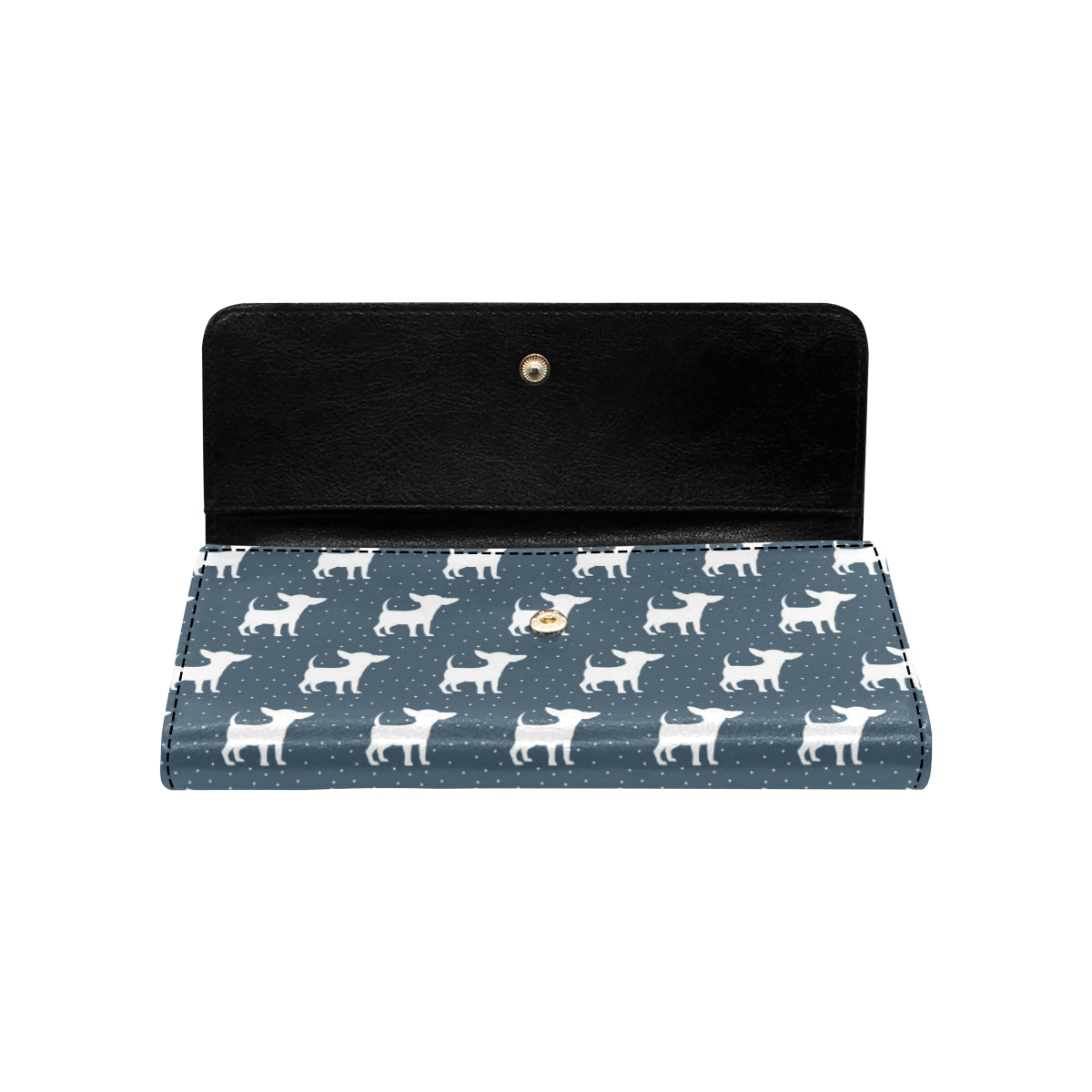 Chihuahua Pattern Print Design 03 Women's Trifold Wallet