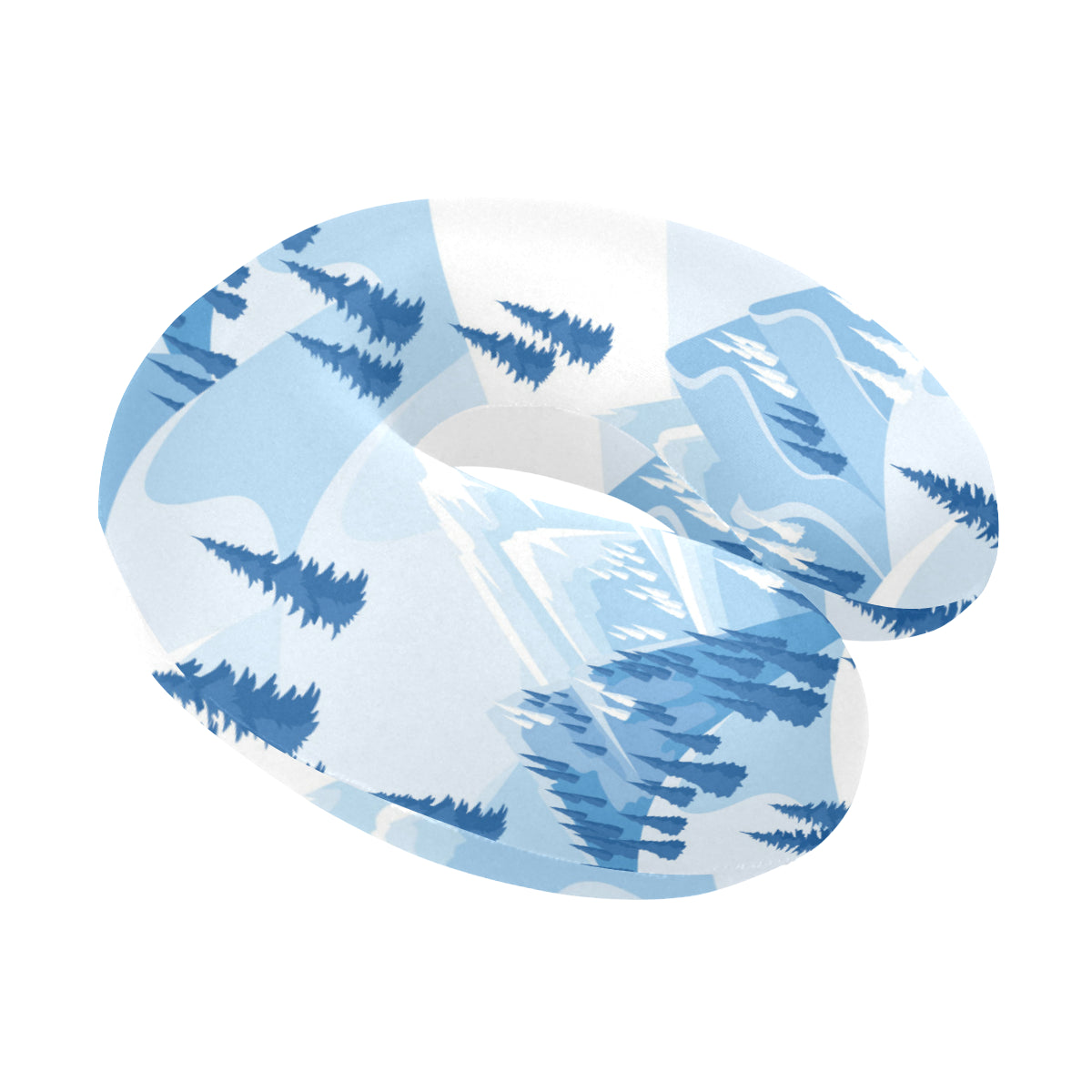 Mountain Pattern Print Design 03 U-Shaped Travel Neck Pillow