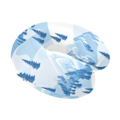 Mountain Pattern Print Design 03 U-Shaped Travel Neck Pillow
