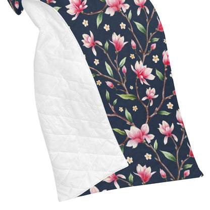 Magnolia Pattern Print Design MAG09 Premium Quilt