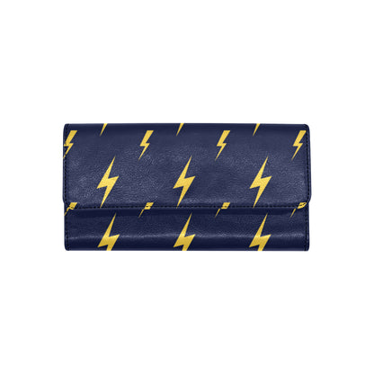 Lightning Thunder Pattern Print Design 03 Women's Trifold Wallet