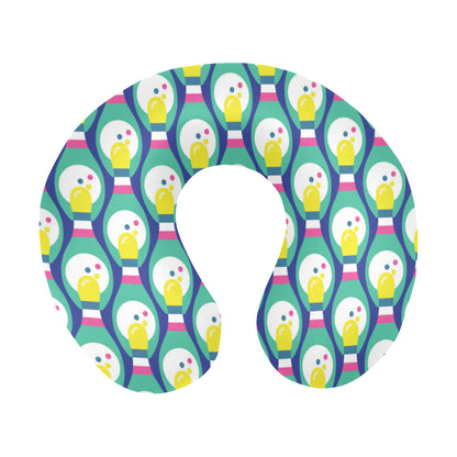 Bowling Pattern Print Design 04 U-Shaped Travel Neck Pillow