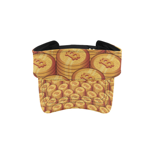 Bitcoin Pattern Print Design 02 Unisex Sun Visor