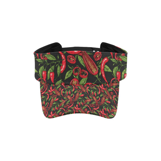 Chilli Pepper Pattern Print Design 02 Unisex Sun Visor