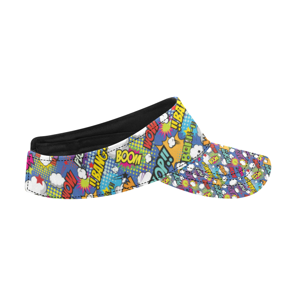 Comic Book Pattern Print Design 02 Unisex Sun Visor