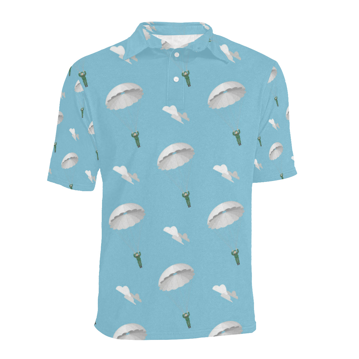 Paratrooper Pattern Print Design A02 Men Polo Shirt