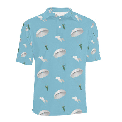 Paratrooper Pattern Print Design A02 Men Polo Shirt