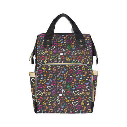 Music note Pattern Print Design A01 Diaper Bag Backpack