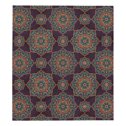 Medallion Pattern Print Design 03 Premium Quilt