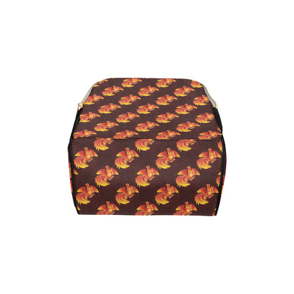 Rooster Pattern Print Design A04 Diaper Bag Backpack