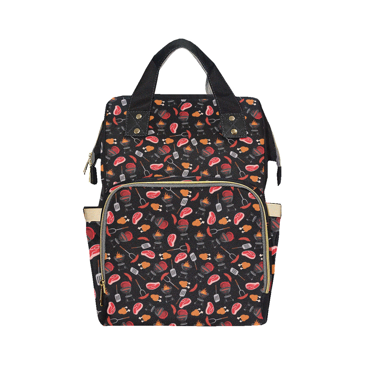 Barbecue Pattern Print Design 04 Diaper Bag Backpack