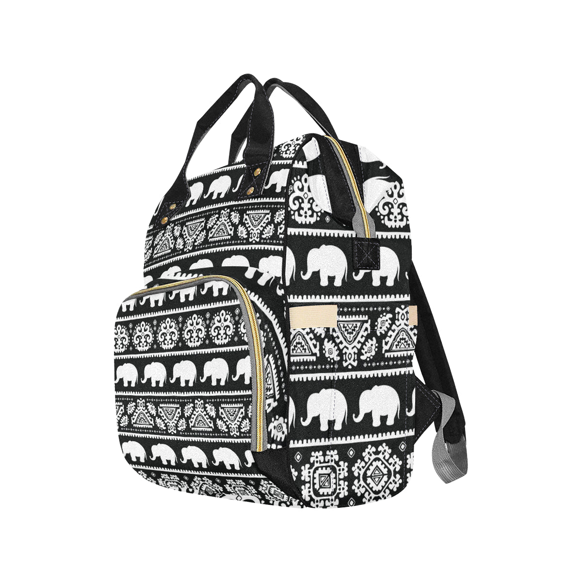 Elephant Pattern Diaper Bag Backpack