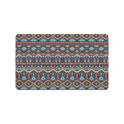 Aztec Style Print Pattern Rubber Doormat